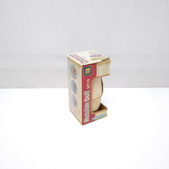 AMAV Ltd. Russian Doll Set Paint & Decorate 6 Nested Dolls Ready To Paint - Picture 2 of 8